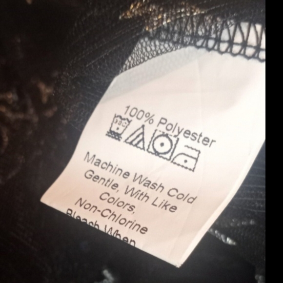 SHEIN Mesh Sheer Embellished Star Black Swim Cover-up Women Size Medium - Picture 11 of 12